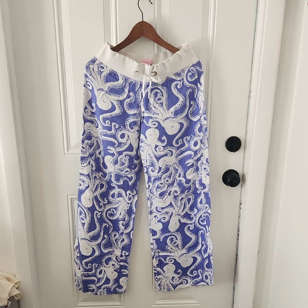 Ladies Lilly Pulitzer Octopus Drawstring Pant